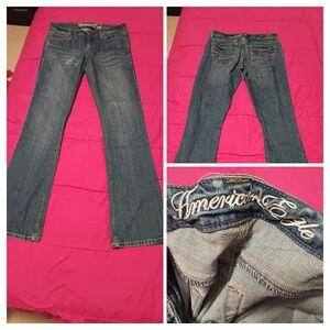 American Eagle Outfitters Women's Classic Blue Boot Cut Jeans